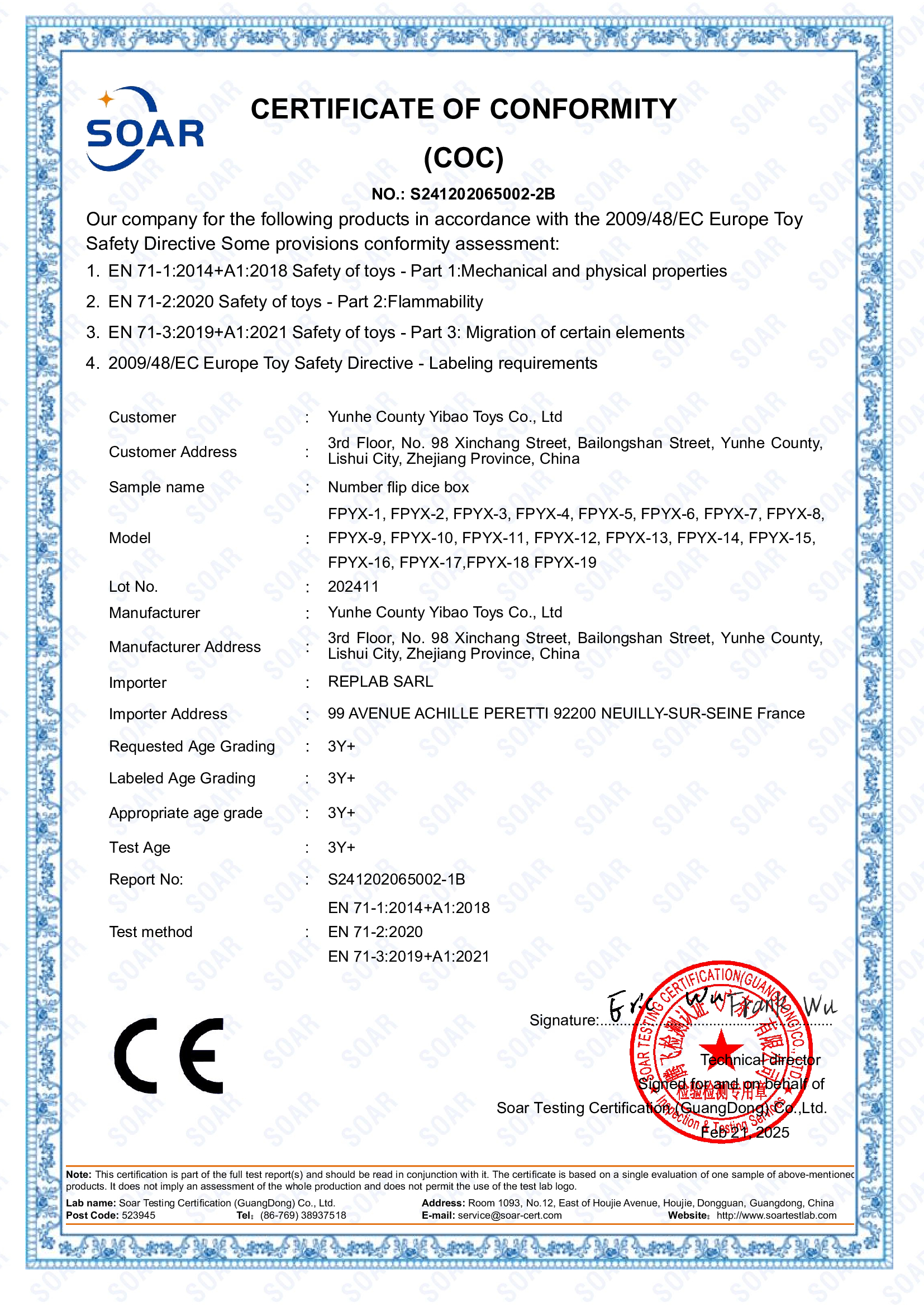 CE-certificate