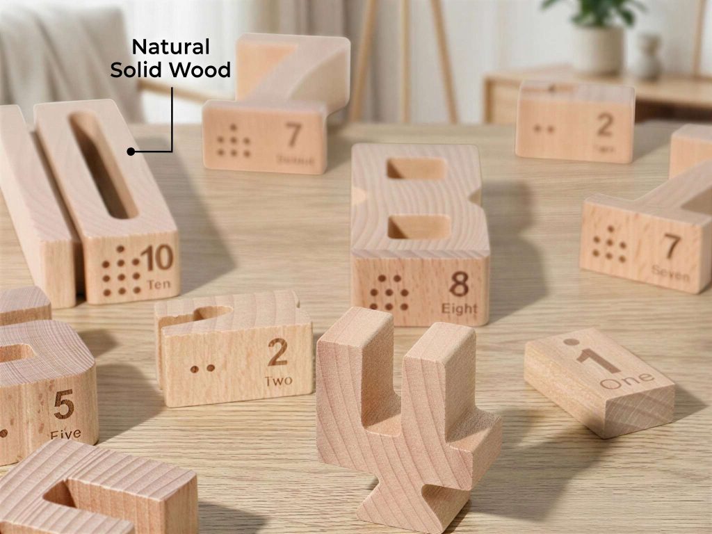 vindstier wooden number blocks