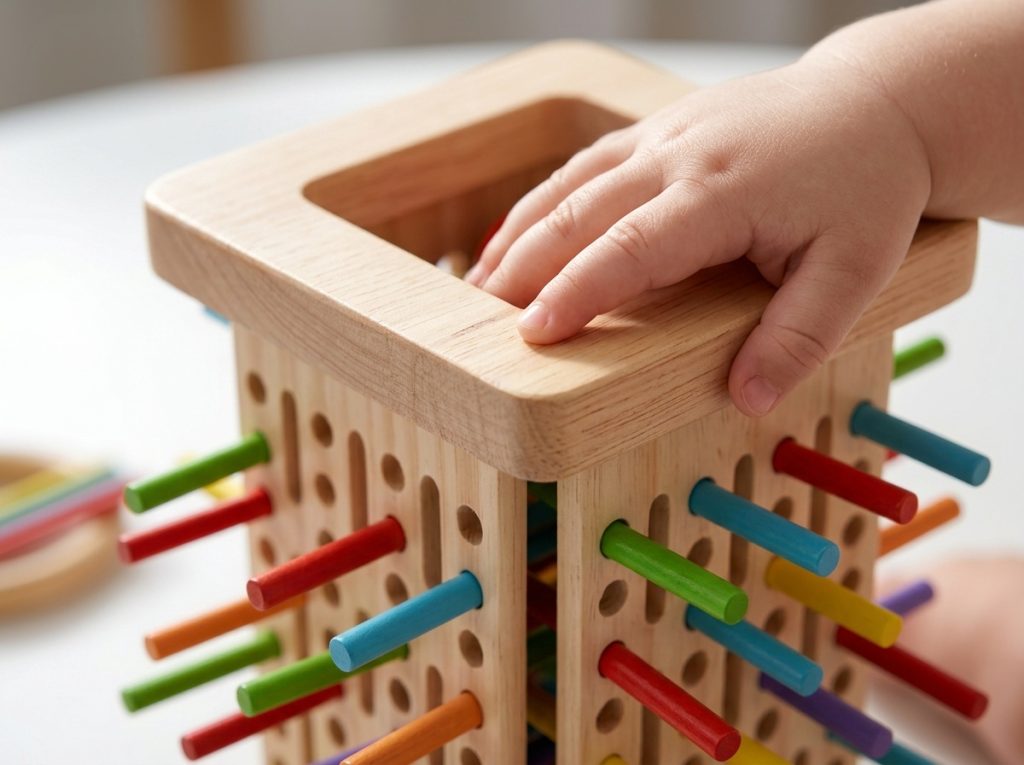 wooden falling ball game for kids: how it builds cause-and-effect thinking-vindstier