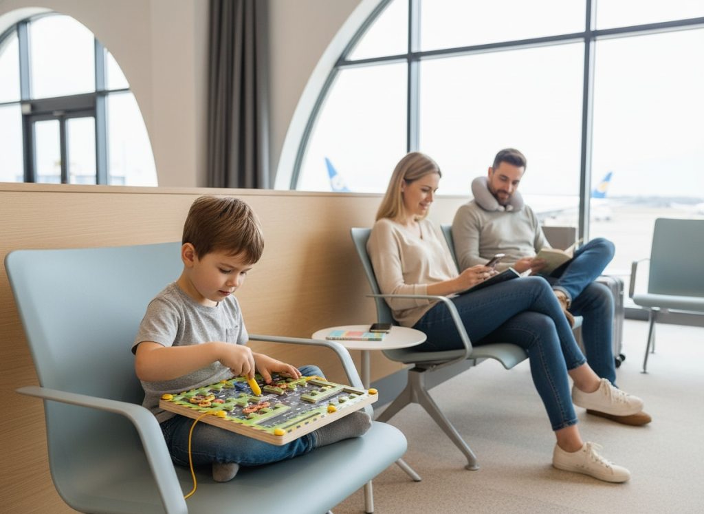 quiet travel play with magnetic parking game