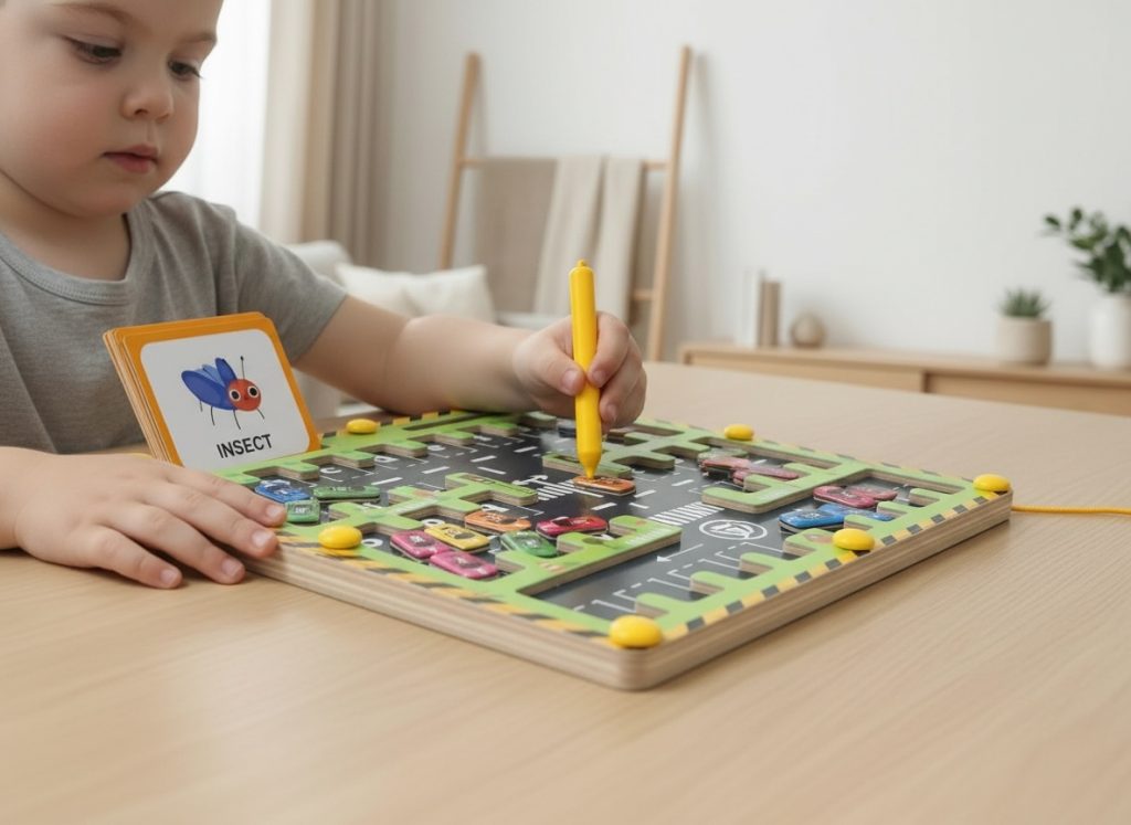 alphabet learning and fine motor skills practice