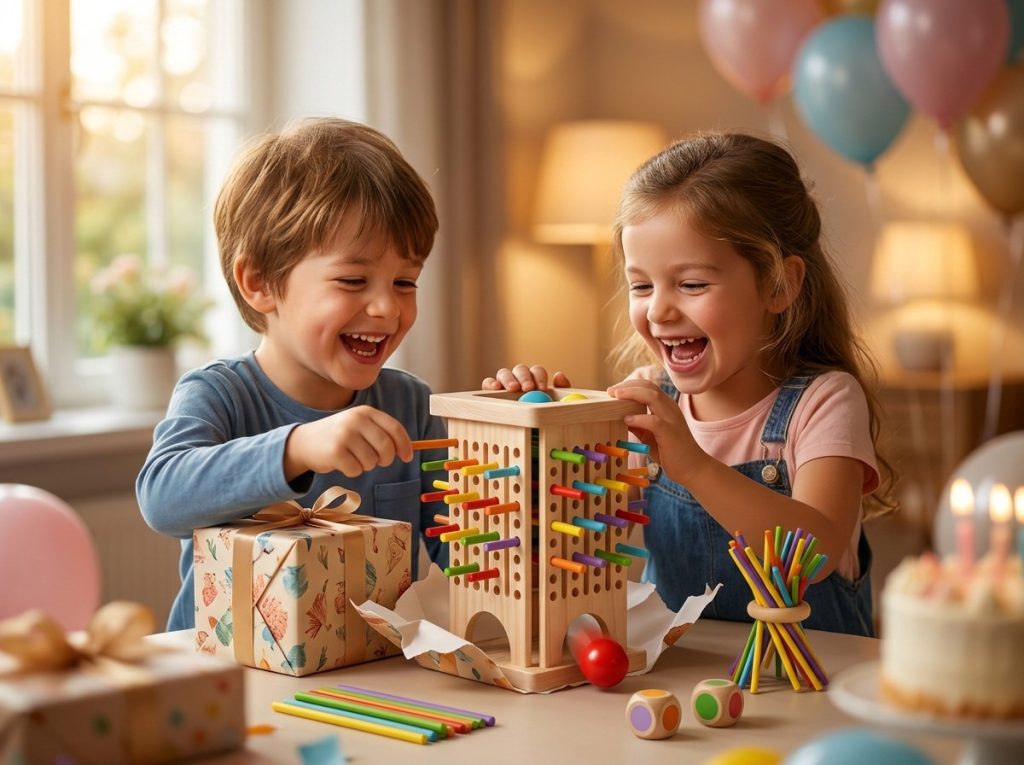 wooden falling ball game for kids: how it builds cause-and-effect thinking-vindstier