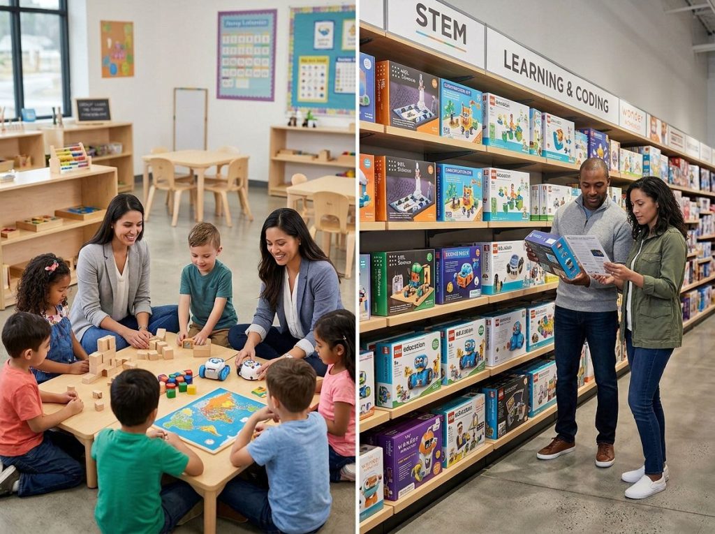 educational toys in school & retail market context
